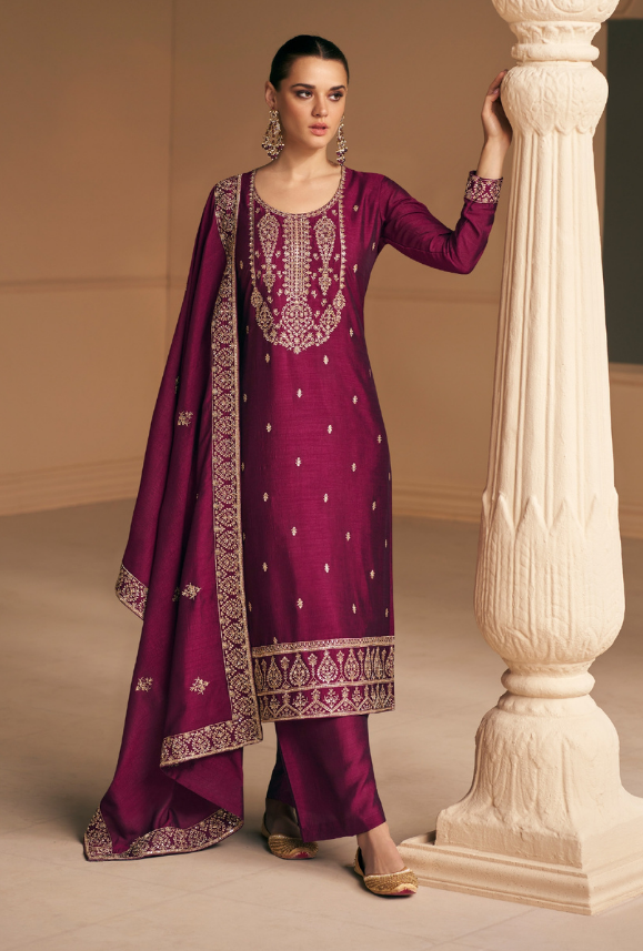 Maroon churidar on sale