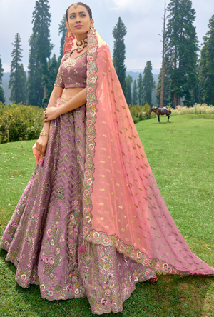 Purple Lehenga Choli