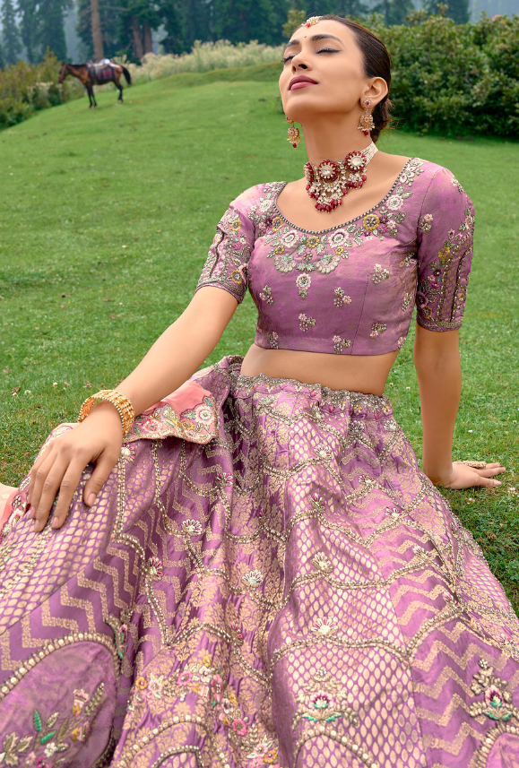 Purple Lehenga Choli