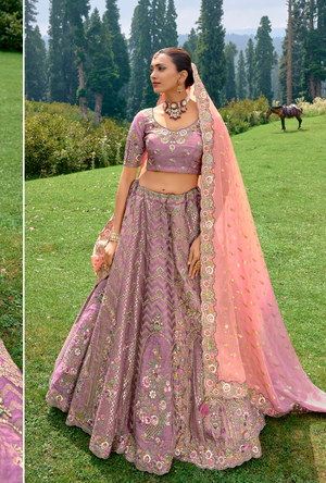 Purple Lehenga Choli