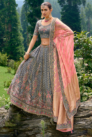 Grey Lehenga Choli