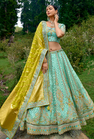 Sea green Lehenga Choli