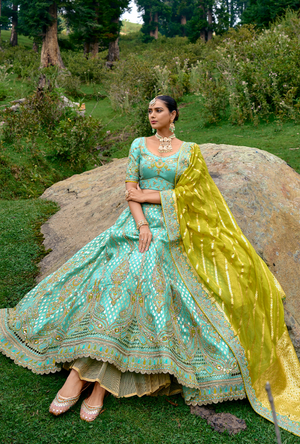 Sea green Lehenga Choli