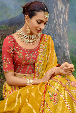 Yellow Lehenga Choli