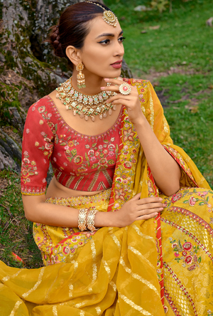 Yellow Lehenga Choli